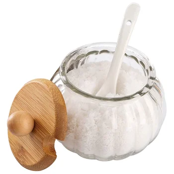 세라믹 용기 뚜껑 유리 잔가지 호박 사탕 접시 세트, 항아리 숟가락 조미료 그릇, 사무실