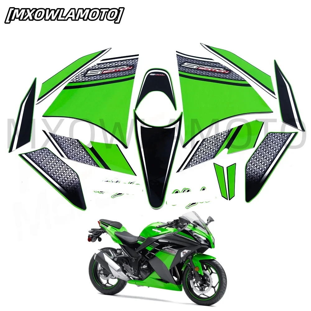 

Fit for Ninja 300 Fairing Sticker Kit Applique Motorcycle Sticker Racing Sticker Niaja300 2013