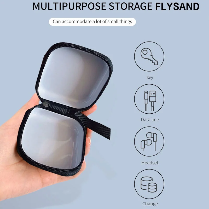 Earphone Storage Bag Hard Case Storage Carrying For Earphone Headphone Accessories Earbuds memory Card USB Cable