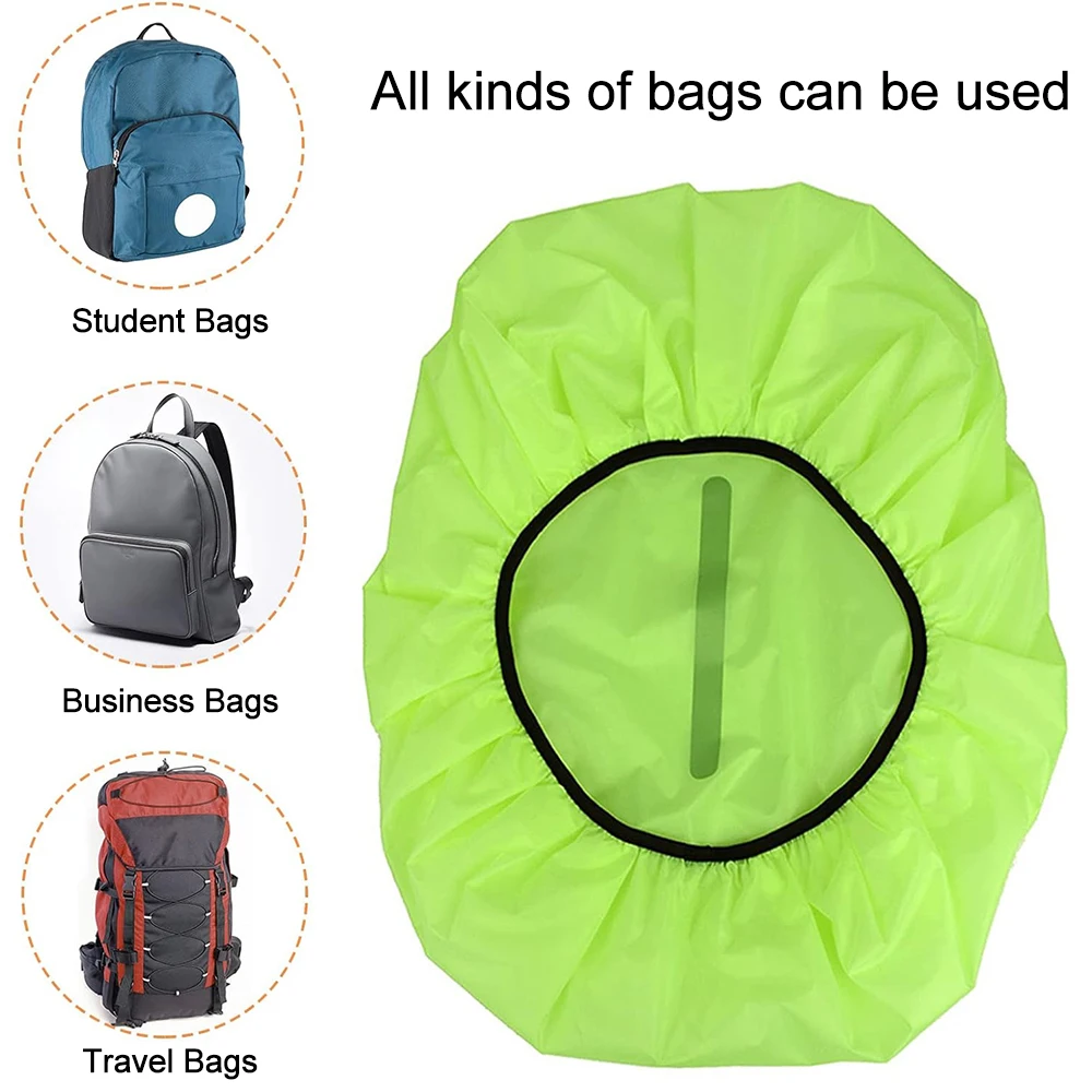 Reflective Waterproof Backpack Rain Cover Outdoor Sport Night Cycling Safety Light Rain Cover Case Bag Camping Hiking 10-70L 5
