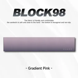 Ergonomic Memory Foam Leather Keyboard Wrist Rest Pad for Enhanced Comfort and Support (98 Keys Pink)