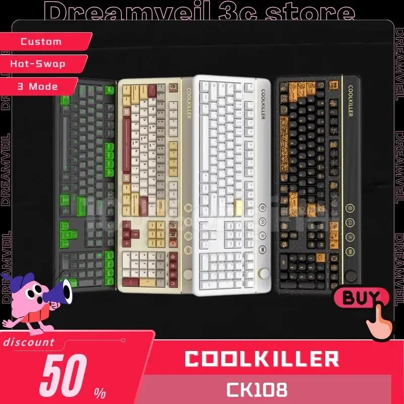 Клавиатура Coolkiller Ck108 Механическая с 3 режимами работы