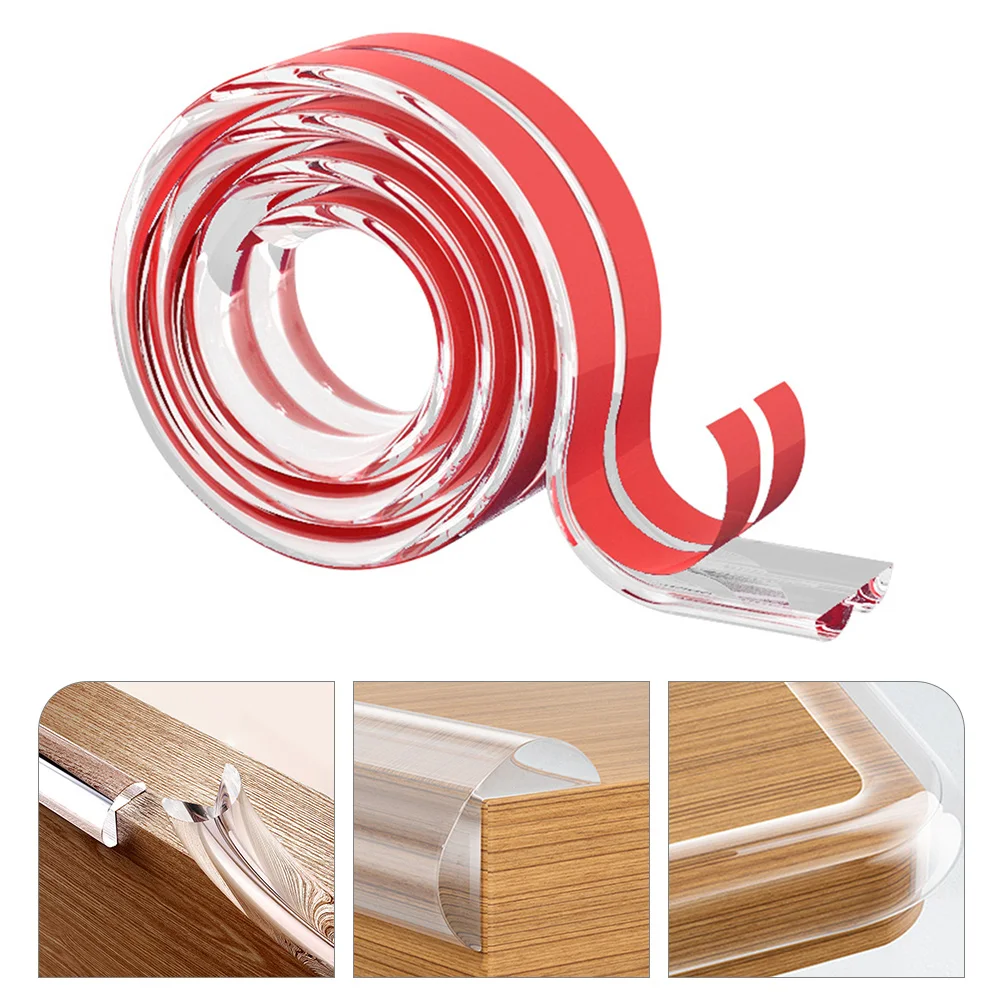 

Protector Corner Edges Furniture Protectors Table Wall Clear Edge Baby Bumper Guard Bumpers Silicone Sill Window Cabinet Guards