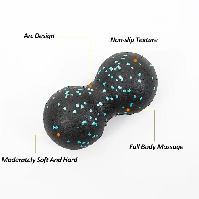 EPP Fitness Peanut Ball Double Lacrosse Mobility Massage Yoga Block For Self-Myofascial Release Deep Tissue Muscle Relaxation 2