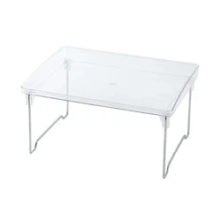 Clear Acrylic Desktop Organizer - Foldable & Stackable Storage Solution (Clear)