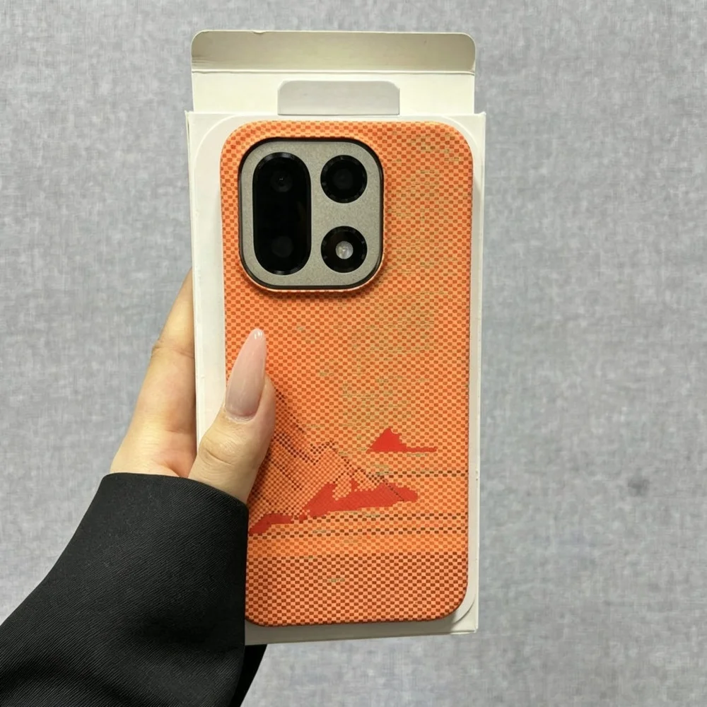 Premium Ultra-Thin Carbon Fiber Texture Phone Case with Frameless Bumper Design
