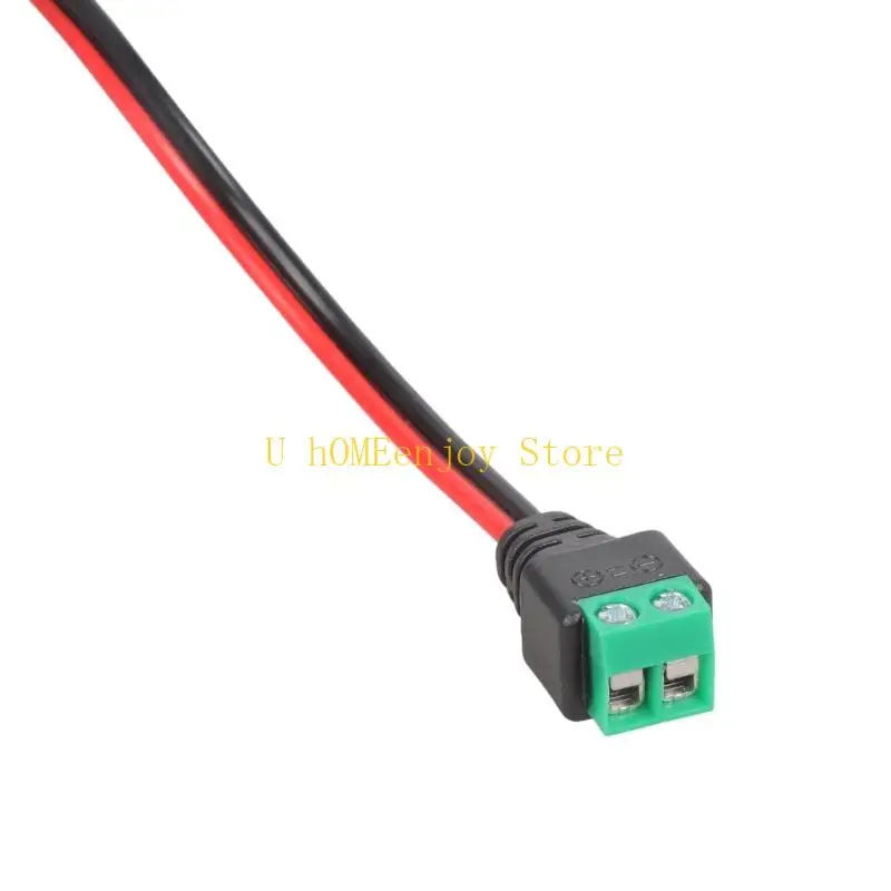 B0KF 12V/24V 5V 변환기 모듈 전원 어댑터 케이블 USB/유형 C 스텝 다운 충전 케이블에 대한 2Pin 솔더리스 터미널