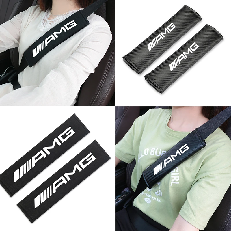 2PCs Car Styling Car Seat Belt Shoulder Protector Cover Case For