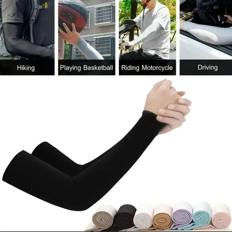 1 Pair Arm Sleeves: Warmers for Sports, Sun UV Protection for Running, Fishing & Cycling sun protection arm sleeves,arm sleeves,cooling arm sleeves