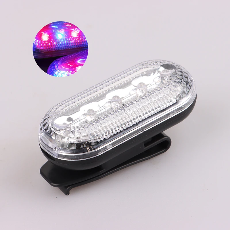 LED Shoulder Lamp Taillight 1PC For Night Running Hiking Cycling Bicycle Safety Warning Multi-function Electric Police Light