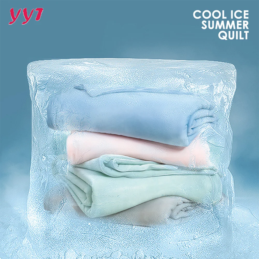 

YanYangTian Summer ice silk quilt Bedspread on the bed air conditioning breathable Comforter high luxury bedding queen king size