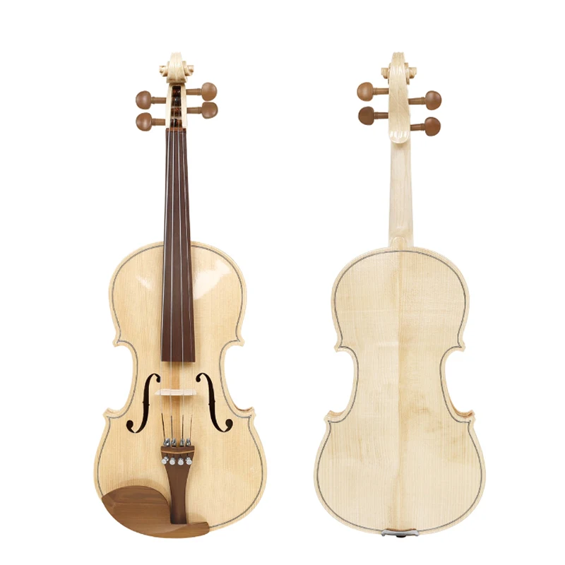 4/4 Full Size Violin Spruce Wood /Solid Wood Acoustic Violin for Beginner with Case & Bow Fiddle Instruments