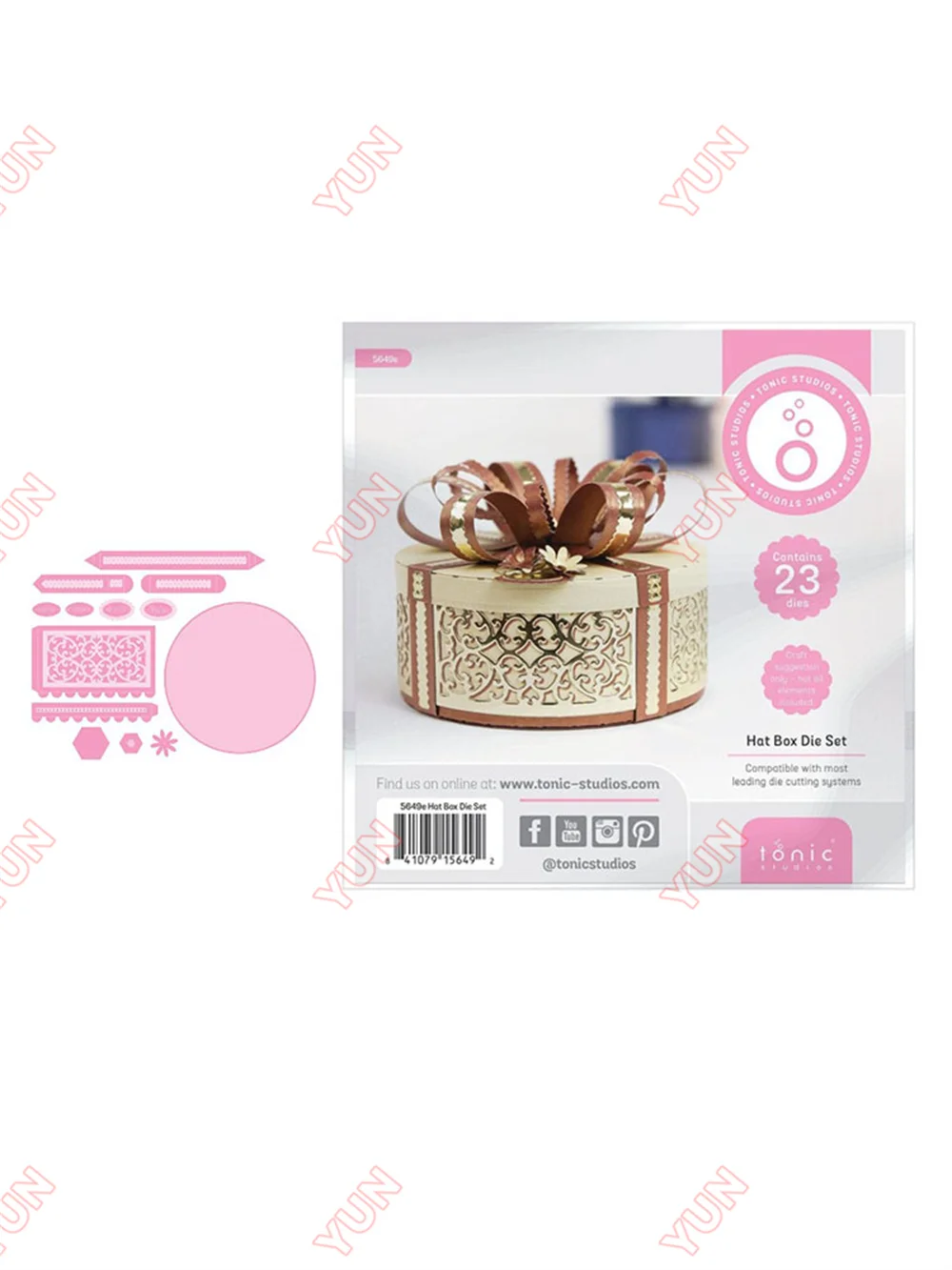 Description Picture 6 of item2024 Christmas Home Gift Metal Cutting Dies Hat Box Die Set DIY New Scrapbooking & Stamping Paper Craft Diary Decoration Stencil