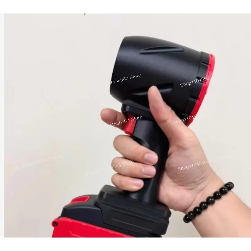 64mm 초고출력 폭력적인 2kg-2.3kg 추력 먼지 제거 야외용 팬, 레드 및 블랙 색상 구성, 배터리 없음