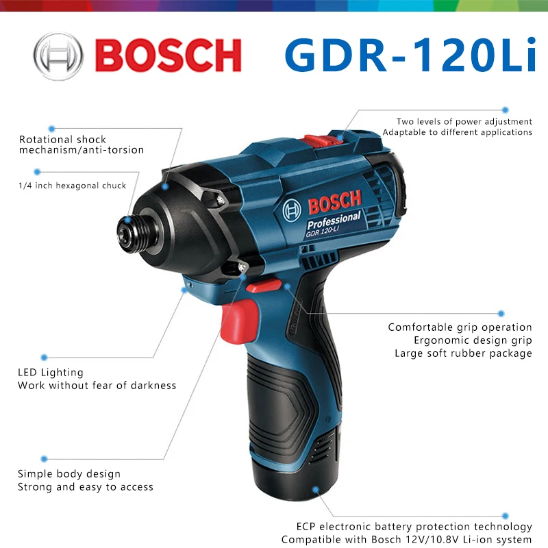 Screwdriver Bosch Cordless Ratchet Wrench Bosch Professional GDS