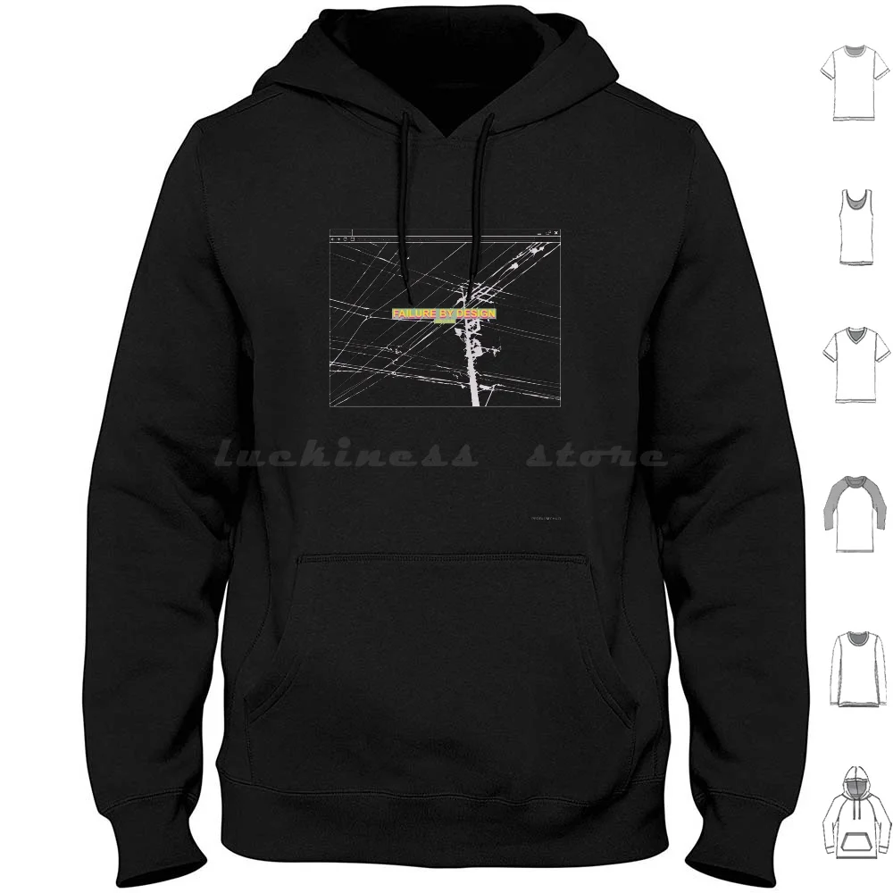 

Failure By Design Hoodie cotton Long Sleeve Aesthetic Vaporwave Japan Anime