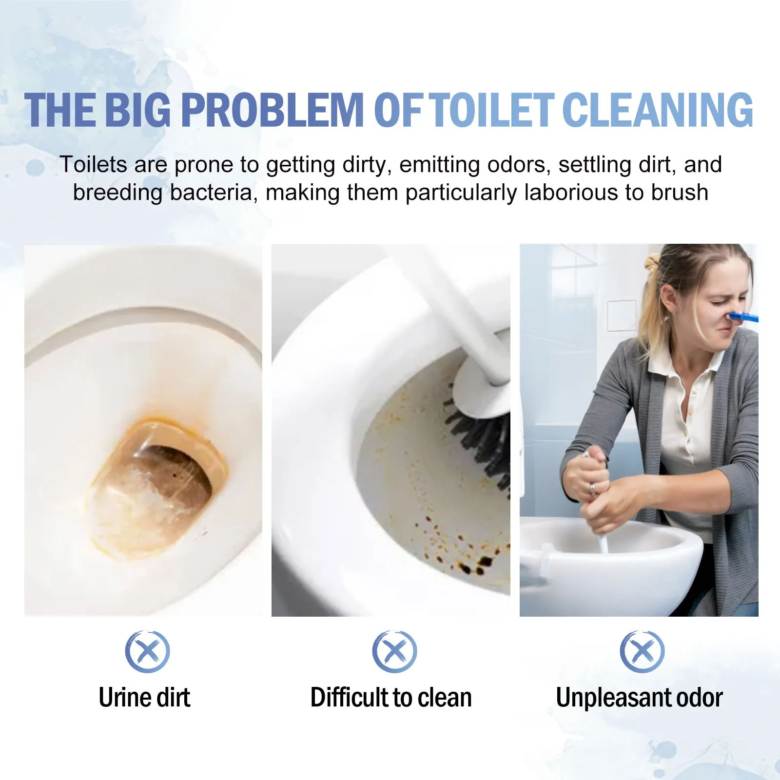 Toilet Effervescent Tablets Remover Urine Stain Deodorant Yellow Dirt Cleaning Bathroom Detergent Toilet Decontaminate Cleaner