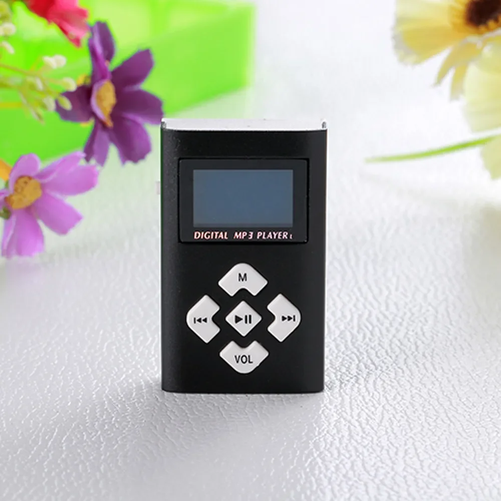 Фото Прямая поставка, мини Usb-клипса, портативный музыкальный MP3-плеер с ЖК-экраном, поддержка 8 Гб Micro SD TF карт, цифровой MP3 №3