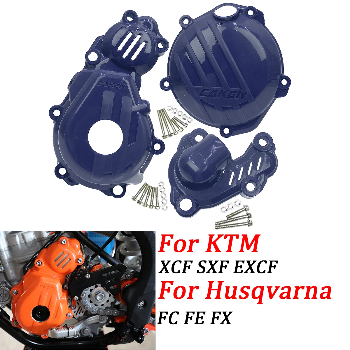 Für KTM Husqvarna 4-Takt 250 350 SX-F XC-F FC FE FX 250 350 Motorrad Kupplungsdeckel Magneto Motor Wasserpumpe Schutz Set