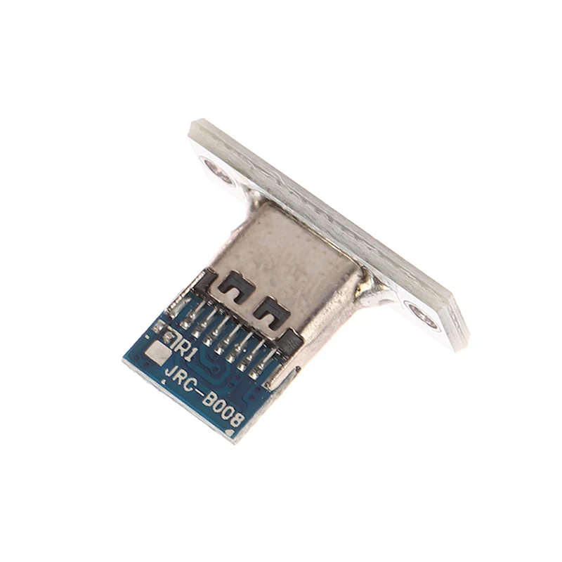 새로운 10개 USB 3.1 타입 C 소켓 고정 플레이트 타입-C USB 잭 3.1 타입-C 2핀 4핀 암 커넥터 잭 충전 포트