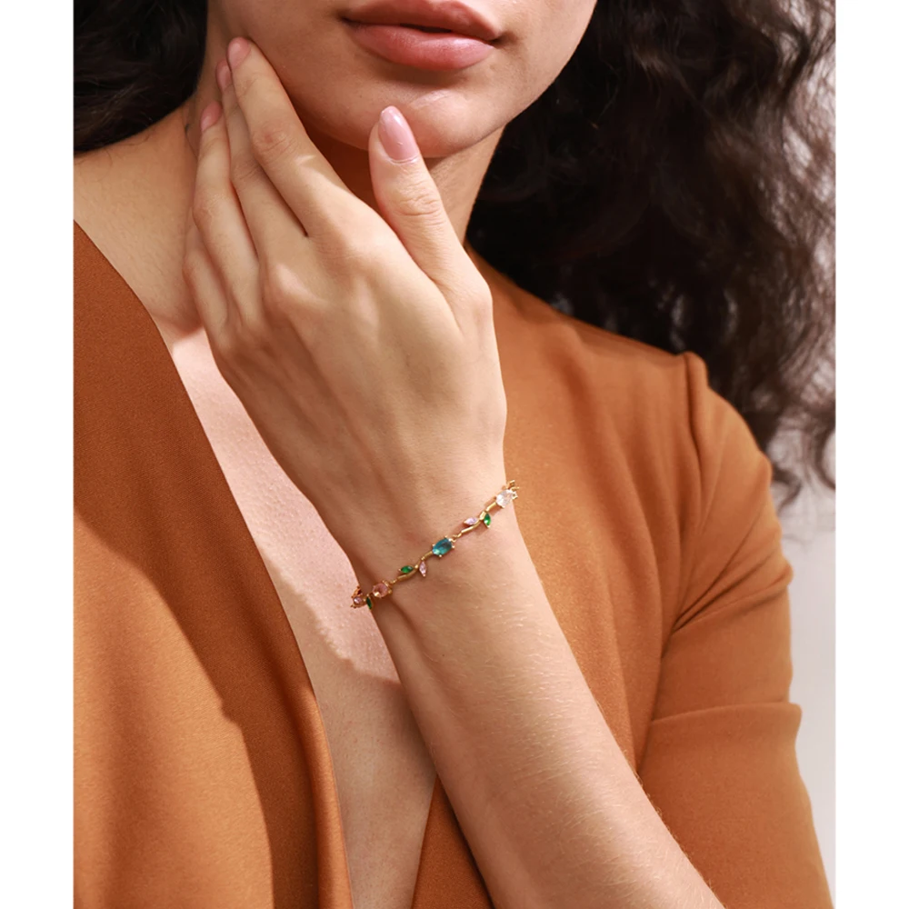 Yhpup Bracelet Cubic Zirconia