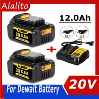 20V 12Ah for DEWALT screwdriver battery for dewalt DCf850 DCf887 DCf922 DCB182 DCB205-2 DCB206-2 power tool battery & charger 1
