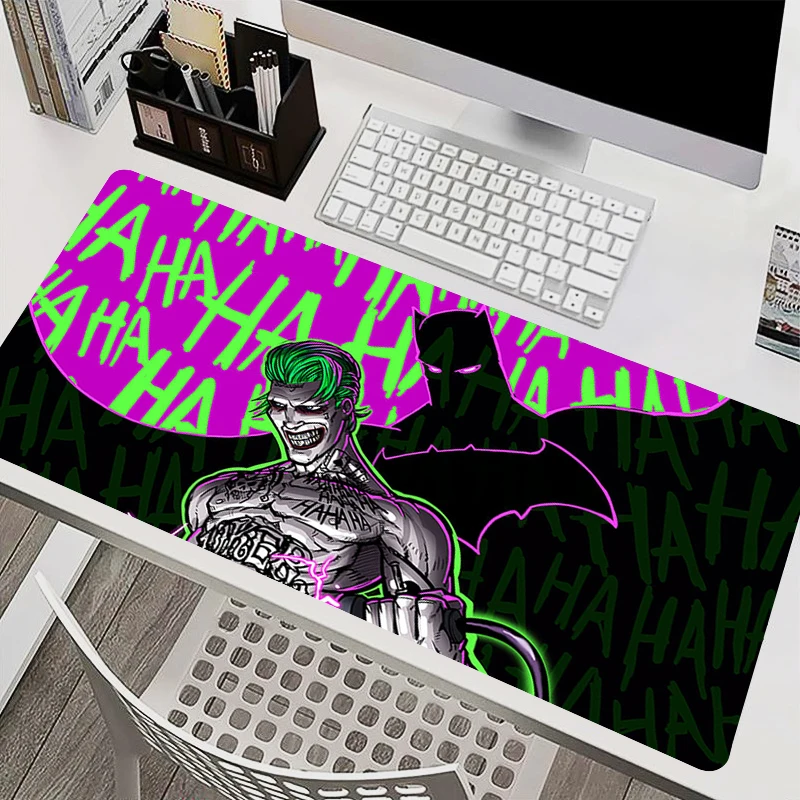 

DC Joker Anime Mouse Pad Laptop Cool HD Game Cabinet Mousepad PC 900x400 Gaming Accessories Keyboard Desk Mat Anti Slip Carpet