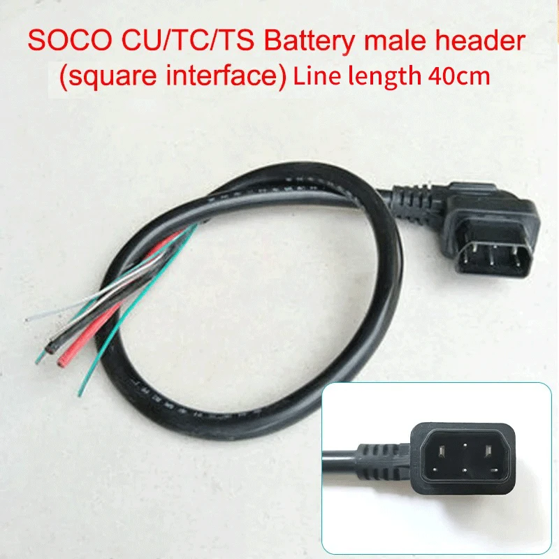 Connecteur De Chargeur Pour Super SOCO TC TS Tsx CU (Ligne Circulaire) - Pièce De Rechange Pour Moto électrique, En Plastique