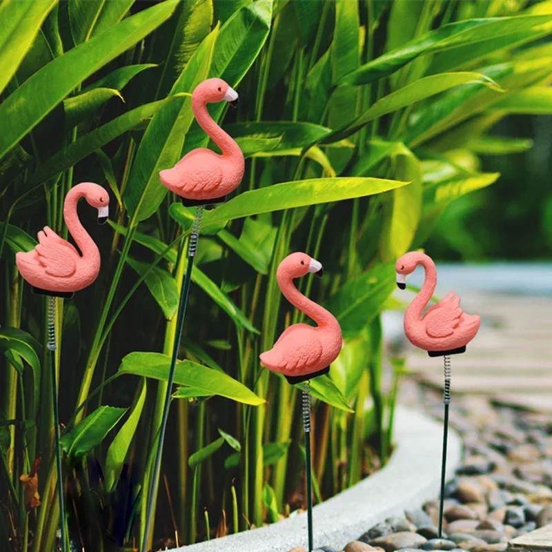 Garden Yard Art Butterfly/Flower/Bird/Flamingo/Mushroom Stakes Decoracion Outdoor Decor Gardening Decoration Decorative Stake