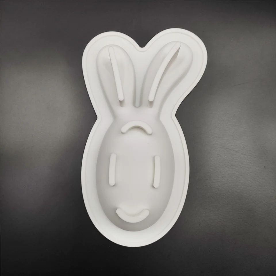 BORDSTRACT Stampo In Silicone per Conigli 3d, Stampi per Caramelle Al Cioccolato A Forma di Coniglietto Stampo per Torta In Mousse Stampo per Cubetti