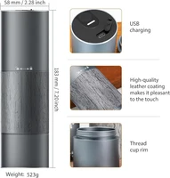 Automatic Coffee Roasting Grinder Motion Head Simple Premium Coffee Bean Grinder Mini Portable Coffee Grinder 2