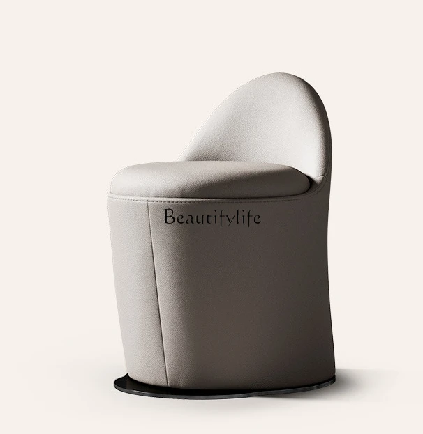 

Light Luxury Advanced Bedroom Dressing Table Stool round Sofa Stool