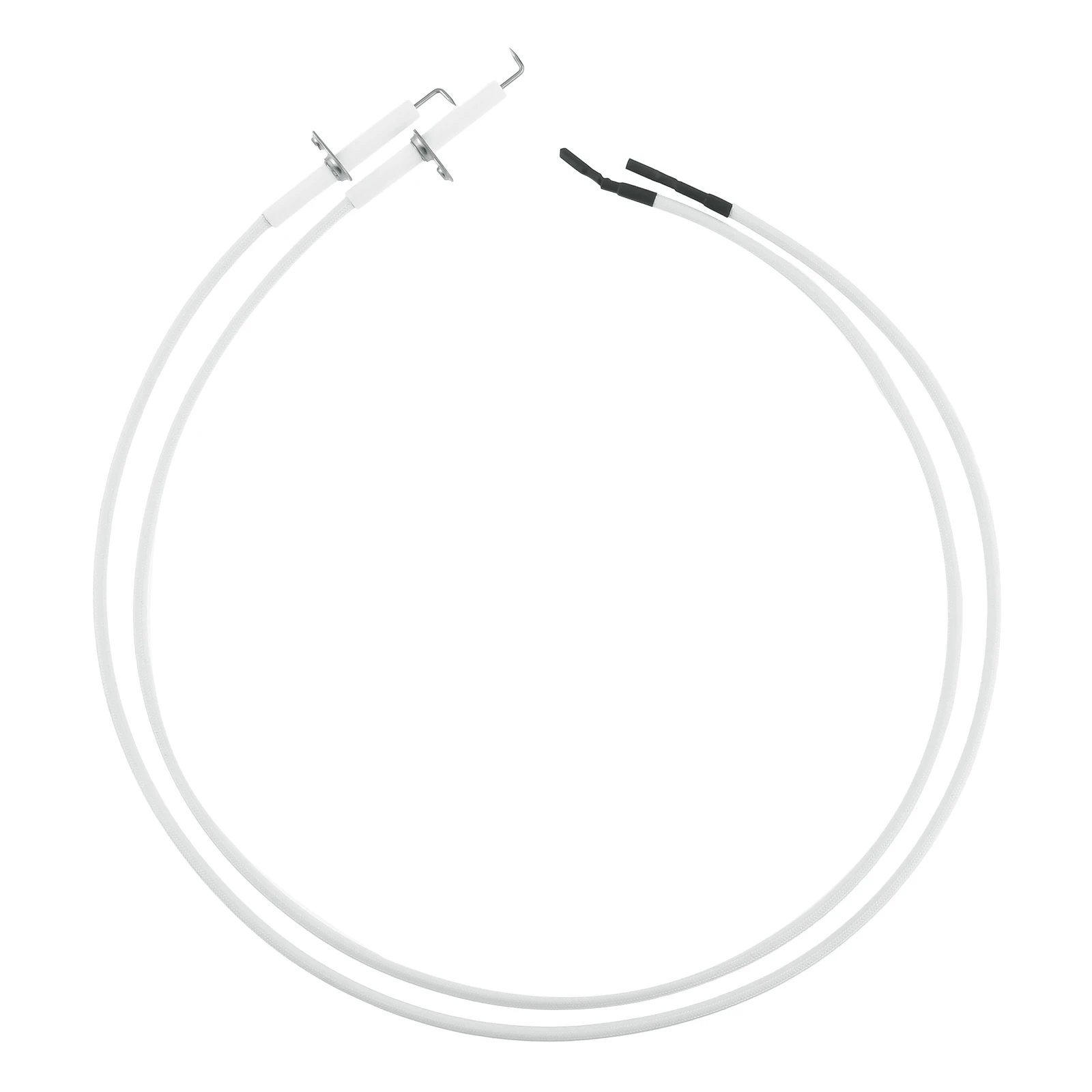 2 Pcs 700mm Ignition Spark Plug Wire Ceramic Igniter Electrode for Gas Grill/Gas Burner./Fire Pit/Fireplace Replacement Parts