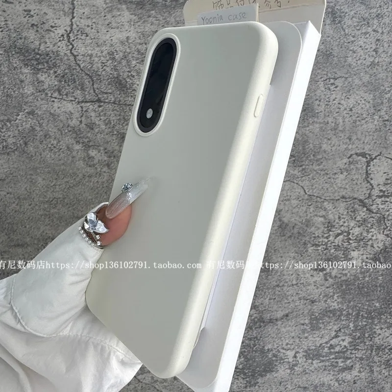 Premium Liquid Silicone Shockproof Back Cover with Smooth Microfiber Lining