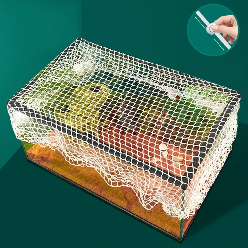 Aquarium Anti Jumping Net Screen Net Terrarium Cover Fish Escape proof Net Durable Shrimp Net