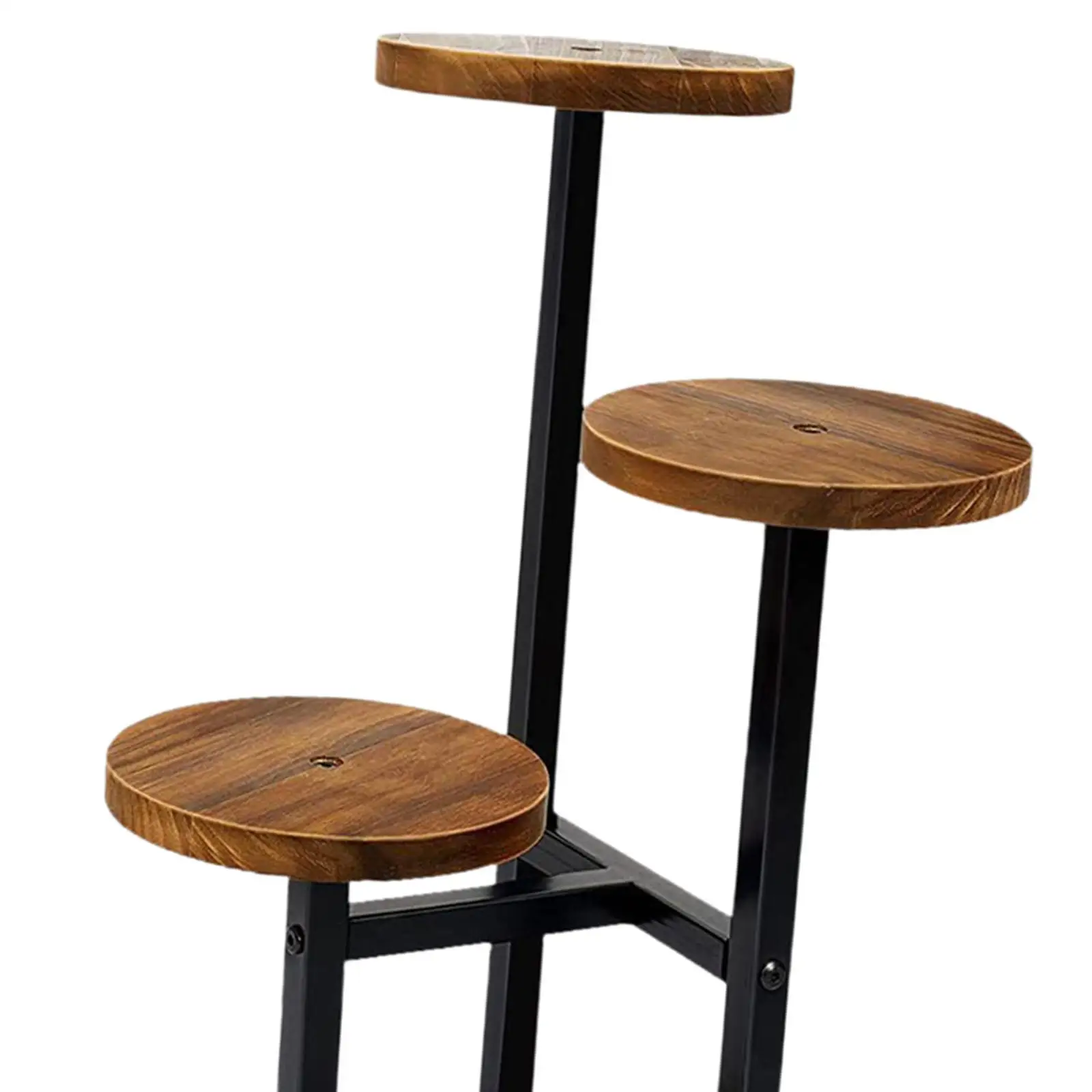 3 Tiers Plant Stand Flower Pot Shelf Floor Standing Rack Indoor Portable Decorative Simple Display Rack for Dorm Drawing Room