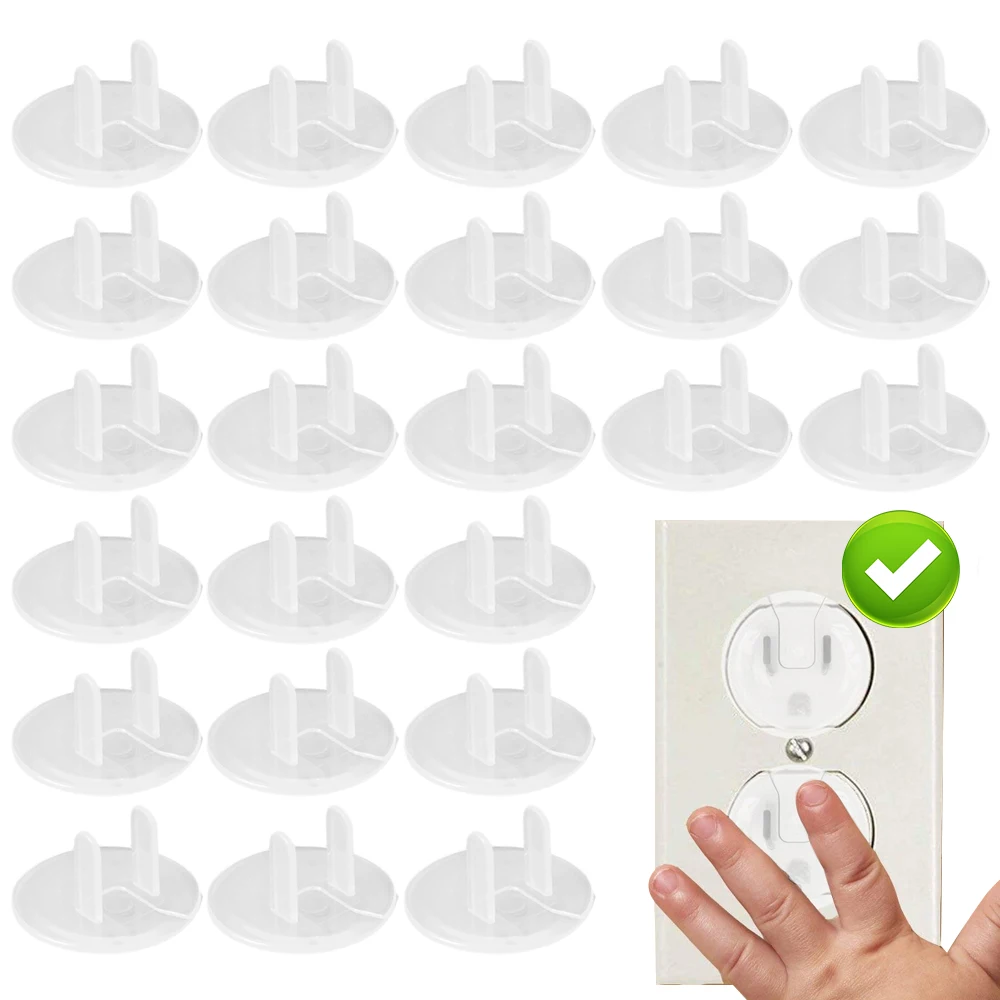 Socket Covers Electrical Safety Plug Outlet Protection 1-20pcs American Standard