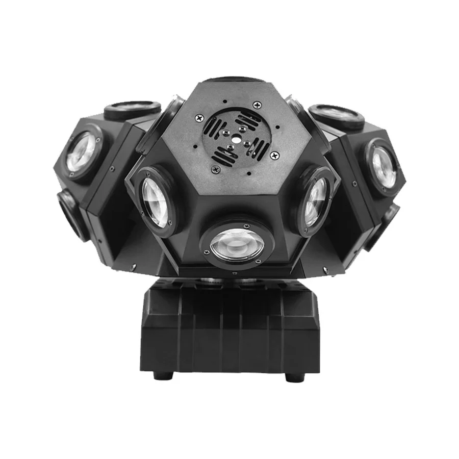 Stage Beam Projector Three Heads  RGBW 3in1 LED  Laser Rotating Moving Head Light DMX Control for Bar DJ Disco Party