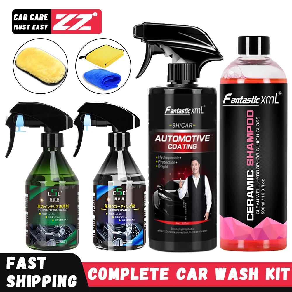 Highend Car Wash Shampoo Kit Interior Cleaning Liquid Foam Auto