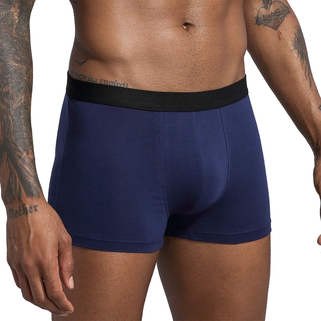 Paquete de 6 uds. De bragas 2024 para hombre, ropa interior de algodón, Boxer y calzoncillos de marca para hombre, conjunto de lujo, pantalones cortos, Kit antideslizante 5