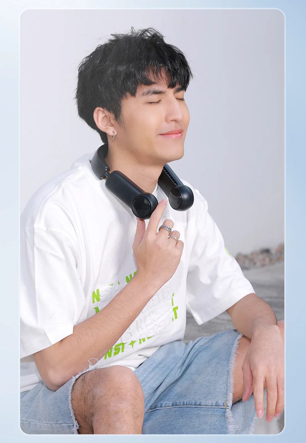 Xiaomi Folding Hanging Neck Fan Cooling Air Conditioning Fan description image 14