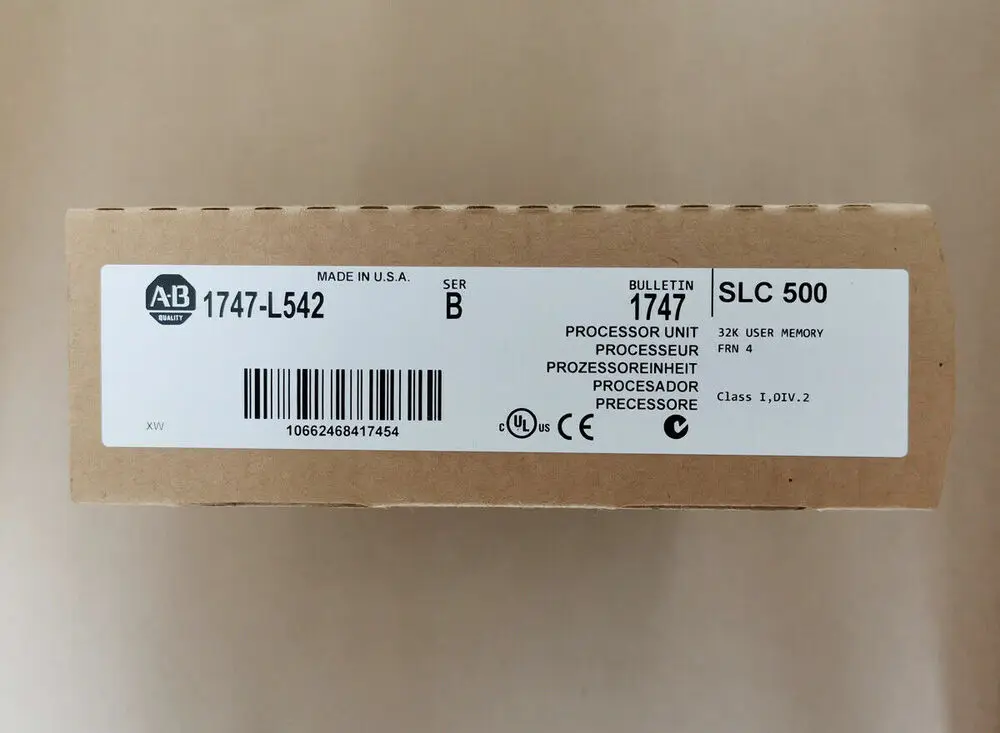 

New Factory Sealed AB 1747-L542 /B SLC 500 5/04 CPU PROCESSOR UNIT 1747L542