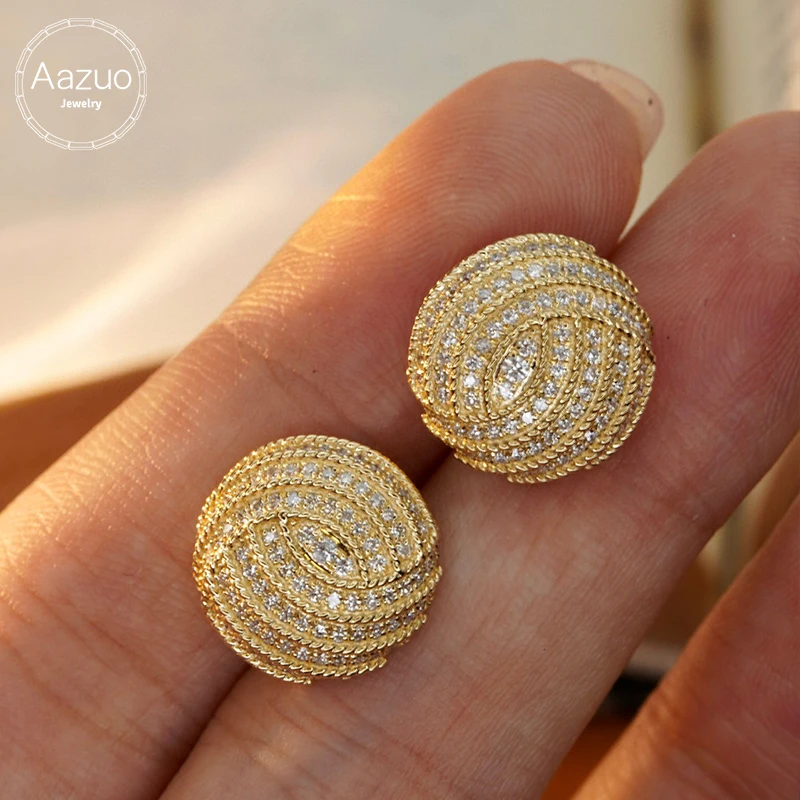 Buy Charming Dot Gold Stud Earrings Online - Zaveribros