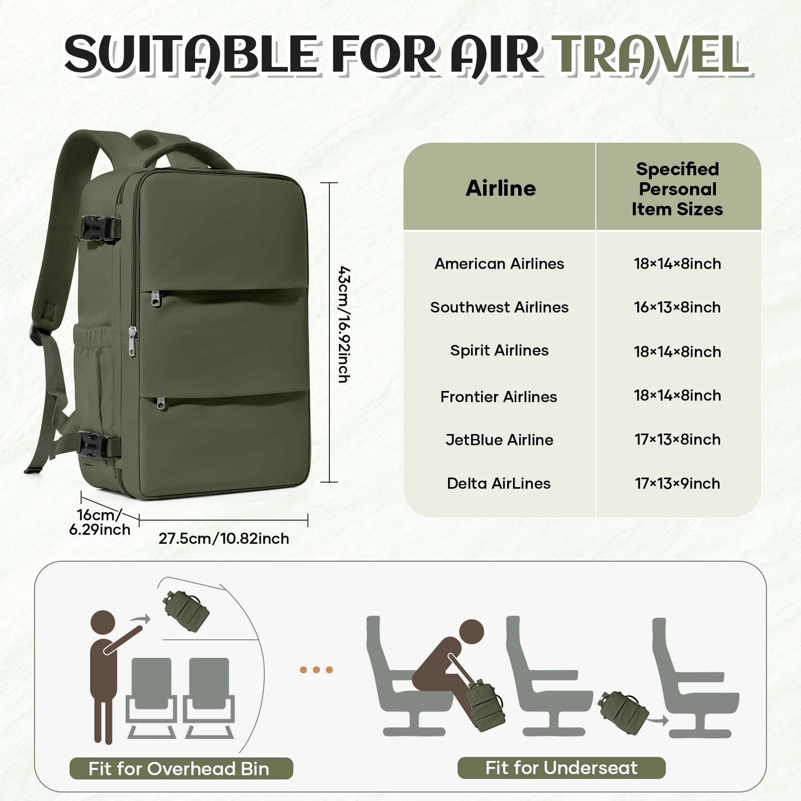 Travel Backpack For Women Men, Luggage Carry On Backpack,Hiking Bag Waterproof Sports Rucksack Casual Daypack Travel Essentials