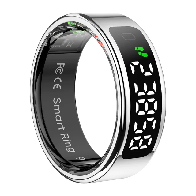 2025 COLMI R12 Smart Ring with Display Screen and Touch, Wireless Charging, Health Manager, 5 ATM Waterproof For Men Women 9