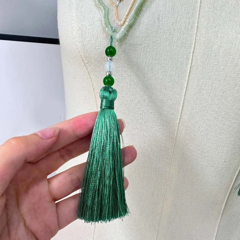 Chinesische Stickerei Schmetterling Yunjian Schal Schal Perlenquasten Falscher Kragen Wickel – Detail 7