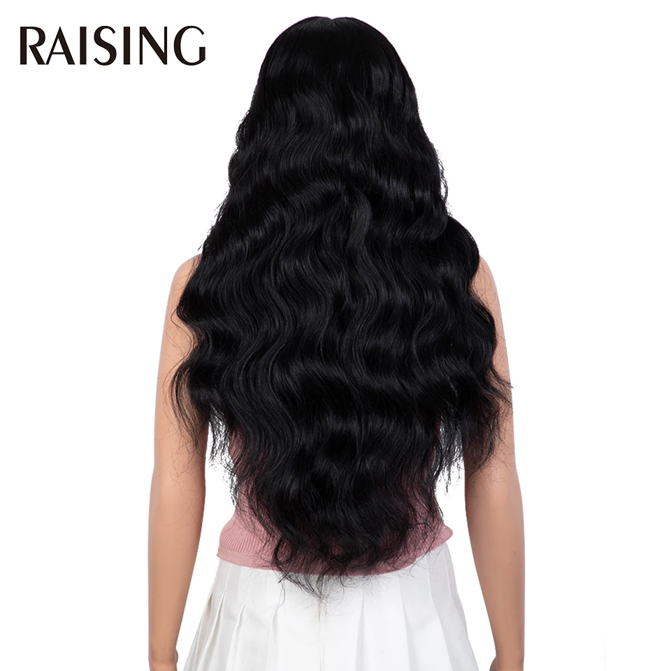 30 40 Inch Lace Front Wigs 13x6 Body Wave Black Lace Front Synthetic Wigs For Women Honey Blonde Colored Curly Wig Pre plucked