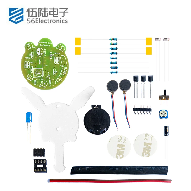 Firefly Flashing Soldering DIY Kit LED Breathing Light Photosensitive Sensor Robot Toy Assembly Parts for Training and Teaching electronic kit