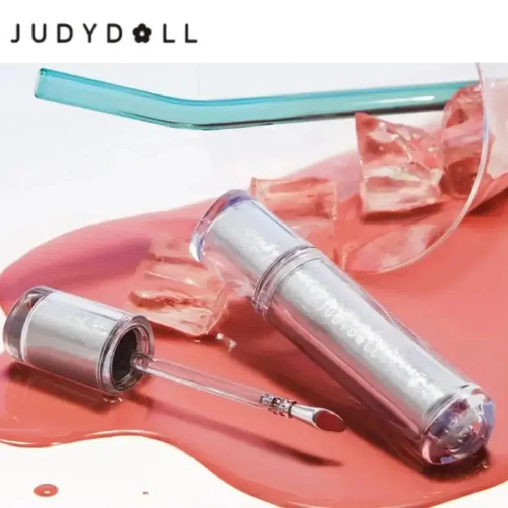 Judydoll Ice Iron Lip Glaze Lipsticks Non-Stick Cups Mirror Shine Watery Lip Lotion Metal Brush Head Makeup Cosmetics 5