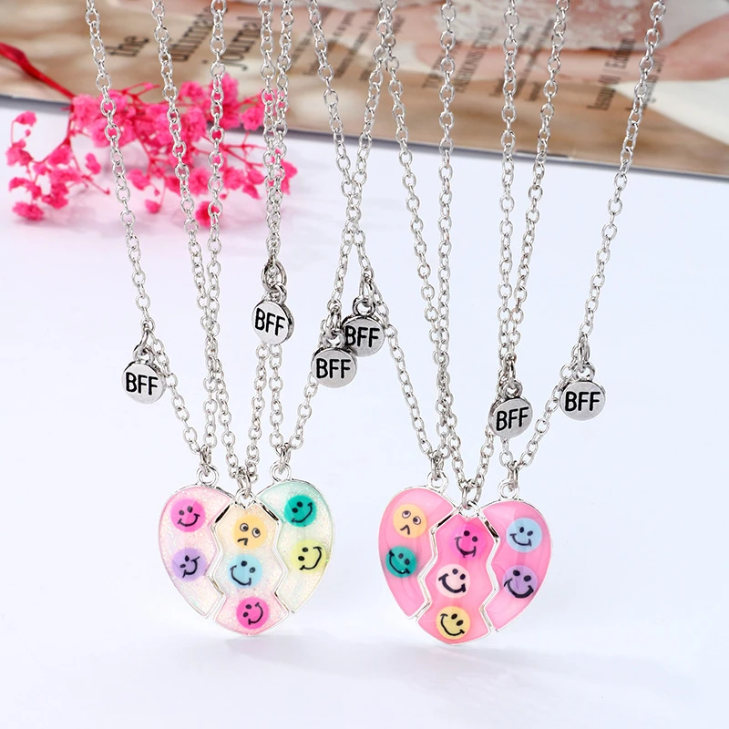 3pcs/set Magnetic Best Friends Pendant 